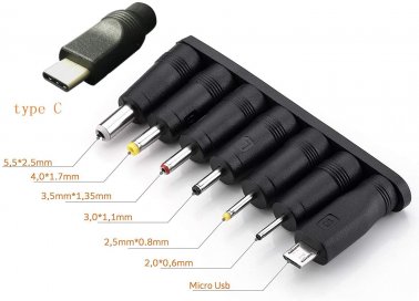 Aukru 8 en 1 Chargeur USB 5V 2A Adaptateur Secteur avec 8 Embouts